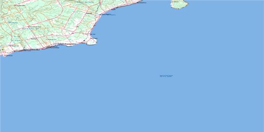Cap D'Espoir Topo Map 022A08 at 1:50,000 scale - National Topographic System of Canada (NTS) - Toporama map