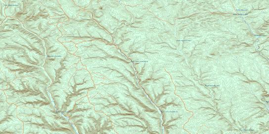 Ruisseau Lesseps Topo Map 022A12 at 1:50,000 scale - National Topographic System of Canada (NTS) - Toporama map