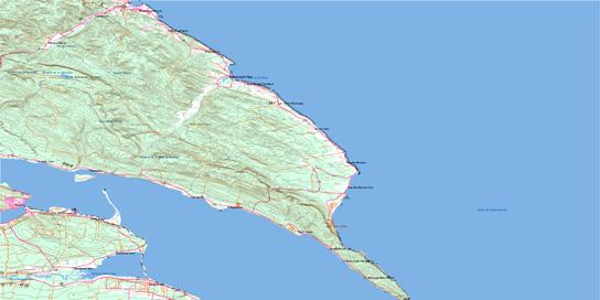 Gaspe Topo Map 022A16 at 1:50,000 scale - National Topographic System of Canada (NTS) - Toporama map
