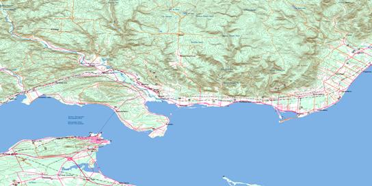 Escuminac Topo Map 022B01 at 1:50,000 scale - National Topographic System of Canada (NTS) - Toporama map