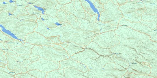 Lac Des Chasseurs Topo Map 022B04 at 1:50,000 scale - National Topographic System of Canada (NTS) - Toporama map