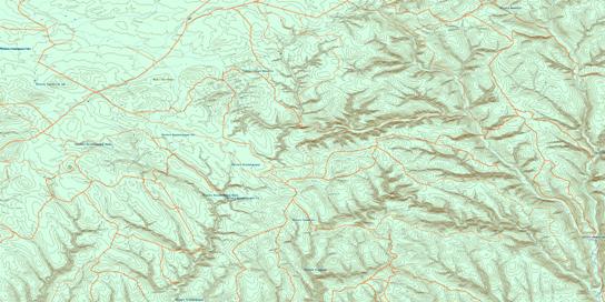 Ruisseau Jerome Topo Map 022B07 at 1:50,000 scale - National Topographic System of Canada (NTS) - Toporama map