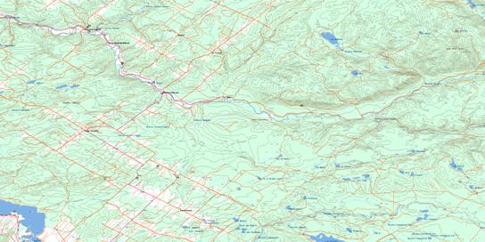 St-Jean-Baptiste-Vianney Topo Map 022B11 at 1:50,000 scale - National Topographic System of Canada (NTS) - Toporama map