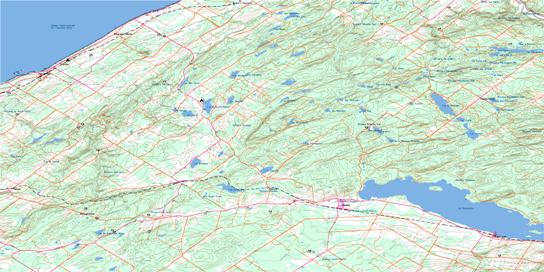 Sayabec Topo Map 022B12 at 1:50,000 scale - National Topographic System of Canada (NTS) - Toporama map