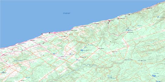 Ste-Felicite Topo Map 022B14 at 1:50,000 scale - National Topographic System of Canada (NTS) - Toporama map