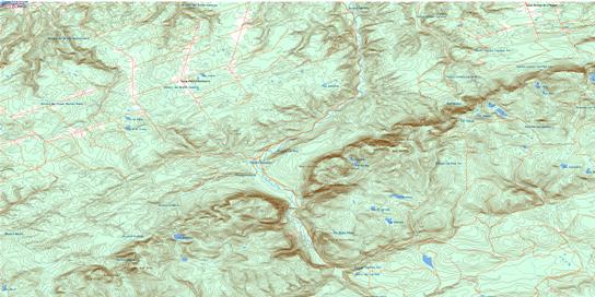 Mont Logan Topo Map 022B15 at 1:50,000 scale - National Topographic System of Canada (NTS) - Toporama map
