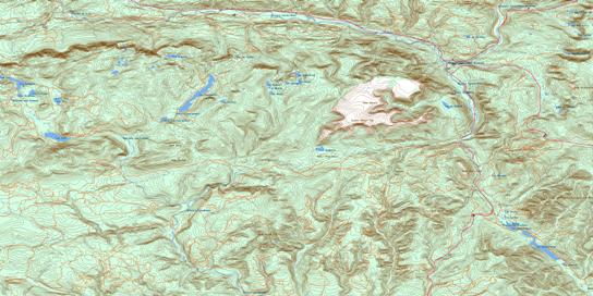 Mont Albert Topo Map 022B16 at 1:50,000 scale - National Topographic System of Canada (NTS) - Toporama map