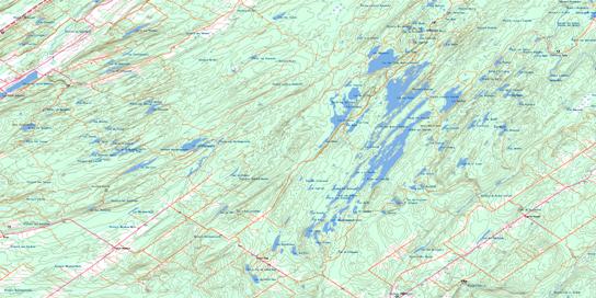 Lac Des Baies Topo Map 022C02 at 1:50,000 scale - National Topographic System of Canada (NTS) - Toporama map