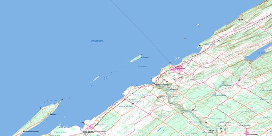 Trois-Pistoles Topo Map 022C03 at 1:50,000 scale - National Topographic System of Canada (NTS) - Toporama map