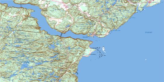 Tadoussac Topographic map 022C04 at 1:50,000 Scale