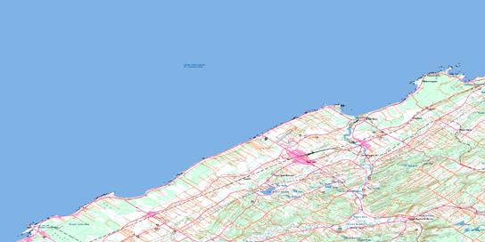 Mont-Joli Topo Map 022C09 at 1:50,000 scale - National Topographic System of Canada (NTS) - Toporama map