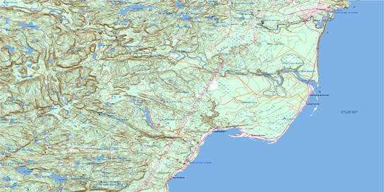 Saint-Paul-Du-Nord Topo Map 022C11 at 1:50,000 scale - National Topographic System of Canada (NTS) - Toporama map