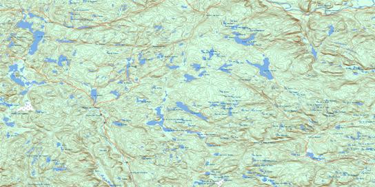 Lac Larrey Topo Map 022C12 at 1:50,000 scale - National Topographic System of Canada (NTS) - Toporama map