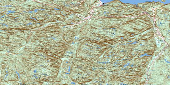 L'Anse-St-Jean Topo Map 022D01 at 1:50,000 scale - National Topographic System of Canada (NTS) - Toporama map