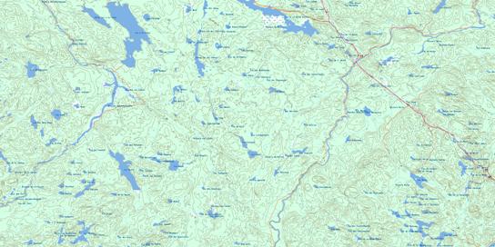 Lac Huard Topographic map 022D04 at 1:50,000 Scale