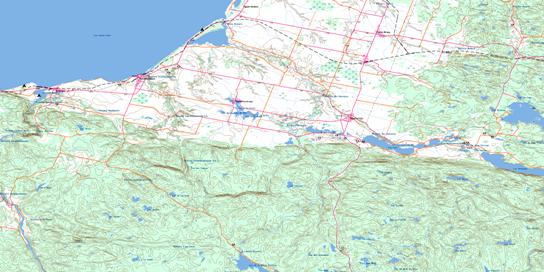 Hebertville Topographic map 022D05 at 1:50,000 Scale