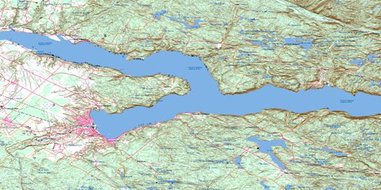 La Baie Topographic map 022D07 at 1:50,000 Scale