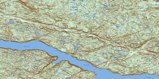 Cap Eternite Topo Map 022D08 at 1:50,000 scale - National Topographic System of Canada (NTS) - Toporama map