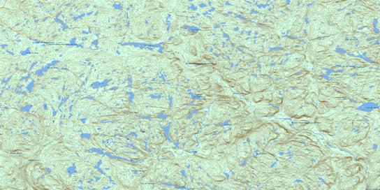 Lac Des Savanes Topographic map 022D09 at 1:50,000 Scale