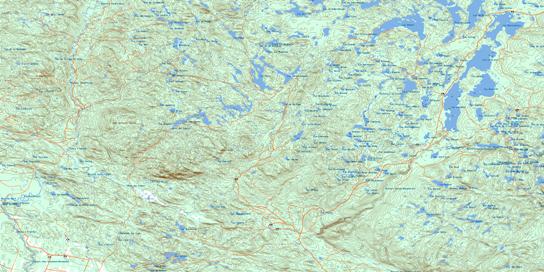 Lac Jalobert Topo Map 022D10 at 1:50,000 scale - National Topographic System of Canada (NTS) - Toporama map