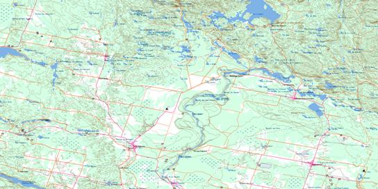 Saint-Ambroise Topo Map 022D11 at 1:50,000 scale - National Topographic System of Canada (NTS) - Toporama map