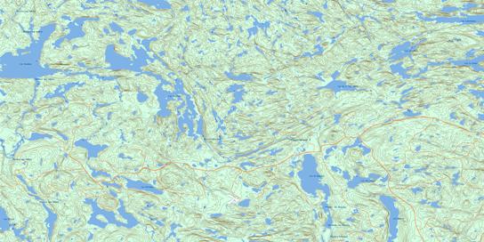 Lac Portneuf Topographic map 022E01 at 1:50,000 Scale