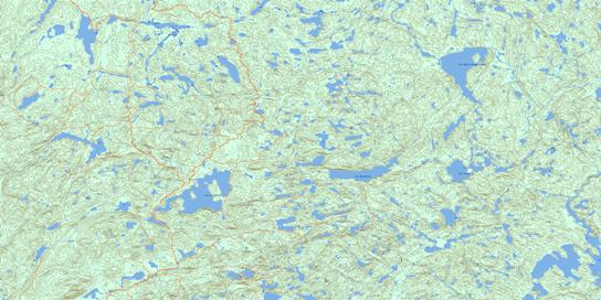 Lac Maria-Chapdelaine Topographic map 022E02 at 1:50,000 Scale