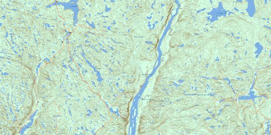 Lac Lemoine Topo Map 022E06 at 1:50,000 scale - National Topographic System of Canada (NTS) - Toporama map
