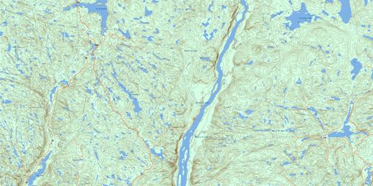 Lac Lemoine Topographic map 022E06 at 1:50,000 Scale