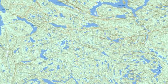 Lac Riverin Topo Map 022E08 at 1:50,000 scale - National Topographic System of Canada (NTS) - Toporama map