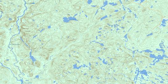 Lac La Capelliere Topo Map 022E12 at 1:50,000 scale - National Topographic System of Canada (NTS) - Toporama map