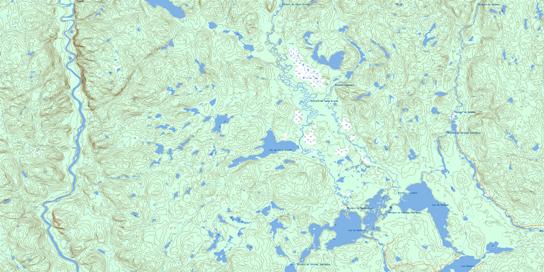 Lac Du Sapin Croche Topo Map 022E13 at 1:50,000 scale - National Topographic System of Canada (NTS) - Toporama map