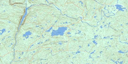 Lac A Paul Topo Map 022E15 at 1:50,000 scale - National Topographic System of Canada (NTS) - Toporama map