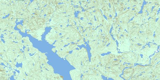 Riviere La Tourette Topo Map 022E16 at 1:50,000 scale - National Topographic System of Canada (NTS) - Toporama map