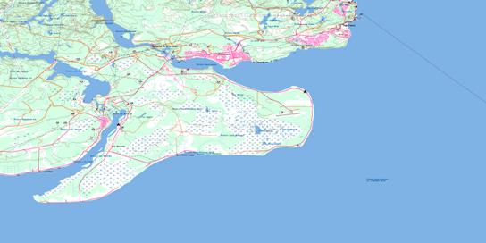 Baie-Comeau Topographic map 022F01 at 1:50,000 Scale