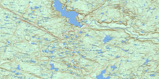 Lac Lessard Topo Map 022F03 at 1:50,000 scale - National Topographic System of Canada (NTS) - Toporama map