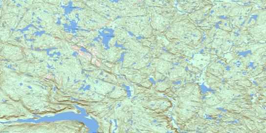 Lac Le Barbier Topo Map 022F06 at 1:50,000 scale - National Topographic System of Canada (NTS) - Toporama map