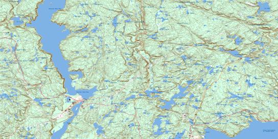 Lac Castelnau Topographic map 022F08 at 1:50,000 Scale
