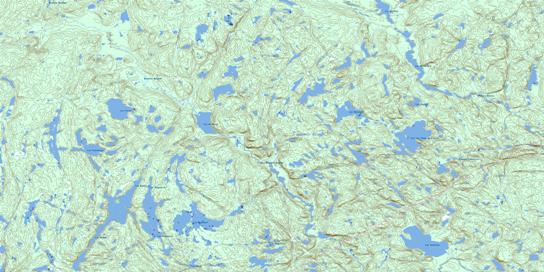 Lac Sedillot Topographic map 022F11 at 1:50,000 Scale
