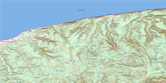 Ste-Anne-Des-Monts Topo Map 022G01 at 1:50,000 scale - National Topographic System of Canada (NTS) - Toporama map