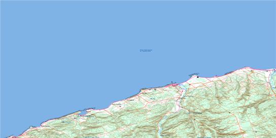 Cap-Chat Topographic map 022G02 at 1:50,000 Scale