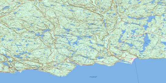 Godbout Topo Map 022G05 at 1:50,000 scale - National Topographic System of Canada (NTS) - Toporama map