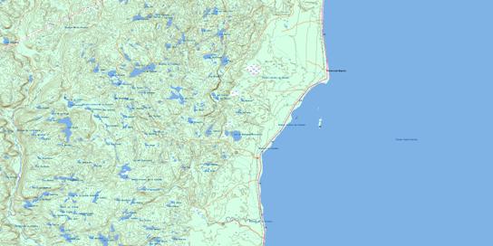 Petite Riviere De La Trinite Topographic map 022G11 at 1:50,000 Scale