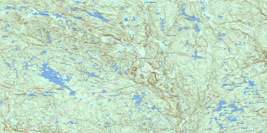 Lac Dionne Topo Map 022G12 at 1:50,000 scale - National Topographic System of Canada (NTS) - Toporama map
