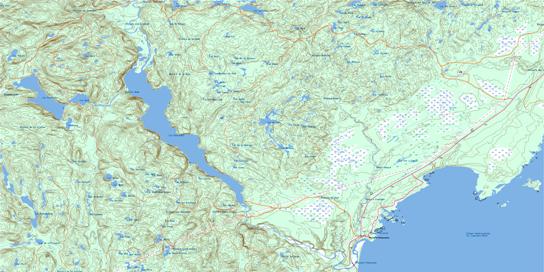 Riviere-Pentecote Topographic map 022G14 at 1:50,000 Scale