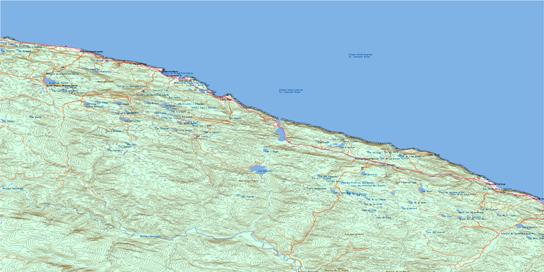 Cloridorme Topo Map 022H02 at 1:50,000 scale - National Topographic System of Canada (NTS) - Toporama map