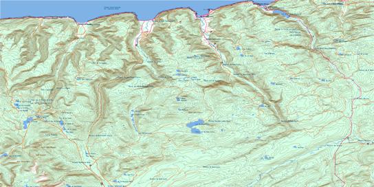 Mont-Louis Topo Map 022H04 at 1:50,000 scale - National Topographic System of Canada (NTS) - Toporama map