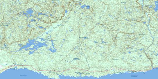 Lac Matamec Topo Map 022I05 at 1:50,000 scale - National Topographic System of Canada (NTS) - Toporama map