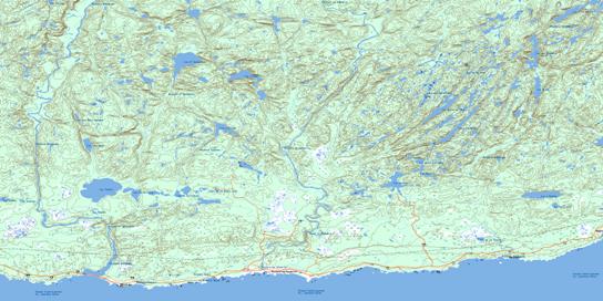 Riviere-Au-Tonnerre Topo Map 022I07 at 1:50,000 scale - National Topographic System of Canada (NTS) - Toporama map