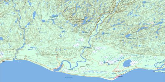Mingan Topo Map 022I08 at 1:50,000 scale - National Topographic System of Canada (NTS) - Toporama map